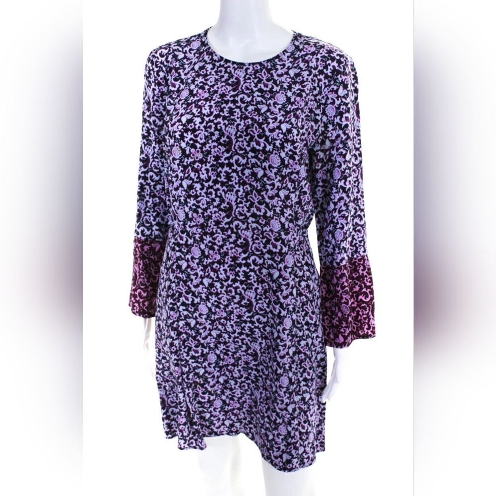 DEREK LAM 10 Purple Floral Tunic Dress GORGEOUS Spring Dress. 6 - Picture 3 of 9